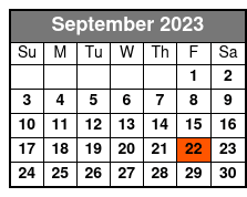 Gene Watson Mezzanine Seating September Schedule