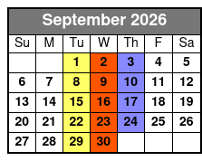 Platters & Golden Sounds of the 50s Tribute September Schedule