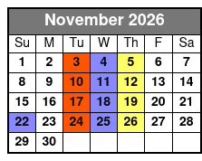 Platters & Golden Sounds of the 50s Tribute November Schedule