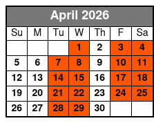 Branson's Murder Mystery Dinner Show April Schedule