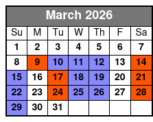 Reza Edge of Illusion Magic Show March Schedule