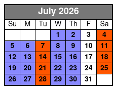 Reza Edge of Illusion Magic Show July Schedule