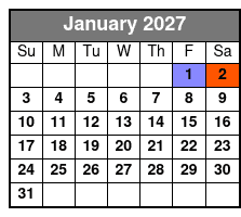 Reza Edge of Illusion Magic Show January Schedule