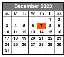 All Hands On Deck! Show December Schedule