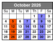 Hot Rods & High Heels October Schedule