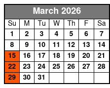 Ozark's Country Featuring The Bilyeus & Friends March Schedule