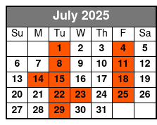 Doug Gabriel Show July Schedule
