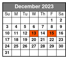 Doug Gabriel Christmas Show December Schedule