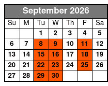 Doug Gabriel Show September Schedule