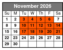 Doug Gabriel Show November Schedule