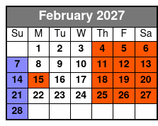 Fritz's Adventure All Access Pass February Schedule