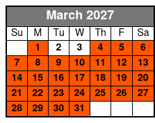 Fritz's Adventure All Access Pass March Schedule