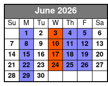 Duttons Family Show June Schedule
