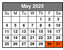 Grand Jubilee May Schedule