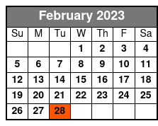 Grand Jubilee February Schedule