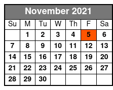 Matt Gumm and Company November Schedule