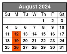 Matt Gumm and Company August Schedule