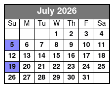 Matt Gumm and Company July Schedule