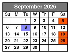 Matt Gumm and Company September Schedule