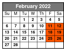 Anthems Of Rock February Schedule