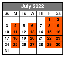 Anthems Of Rock July Schedule