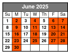 Anthems Of Rock June Schedule