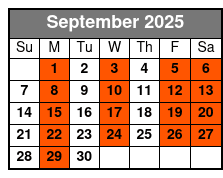 Anthems Of Rock September Schedule