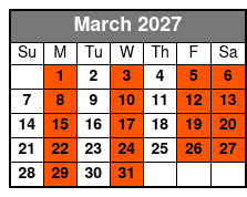 Anthems Of Rock  March Schedule