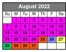 Big Air Trampoline Park Branson Full Day August Schedule