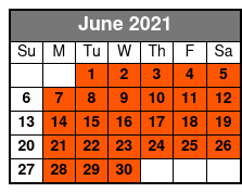 The Steve Moris Lunchtime Clean Comedy & Music Show June Schedule
