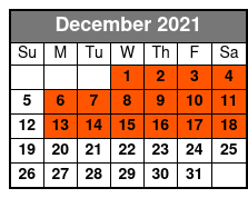 The Steve Moris Lunchtime Clean Comedy & Music Show Only December Schedule