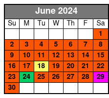 Vigilante Extreme Ziprider June Schedule