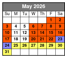Vigilante Extreme Ziprider May Schedule