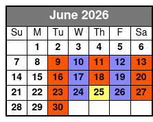 Historic Tour June Schedule