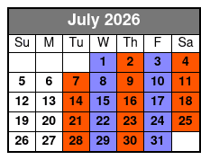 Historic Tour July Schedule
