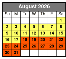 Shepherd Of The Hills Outdoor Attractions August Schedule