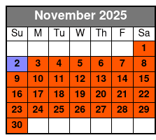 Bigfoot Branson Arcade - $10 Arcade Card November Schedule