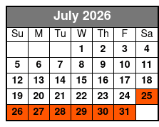 Bigfoot Fun Park, Arcade, Mini Golf, & Escape Rooms July Schedule