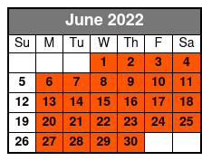 Grand Jubilee June Schedule