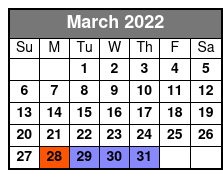 Grand Country Music Hall March Schedule