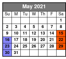 Broadway To Hollywood May Schedule