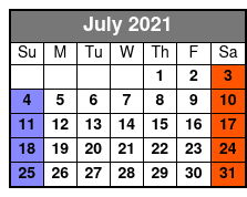 Broadway To Hollywood July Schedule