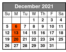 James Taylor & Soft Rock of the 70s & 80s Tribute December Schedule