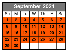 WonderWorks All Access Pass September Schedule