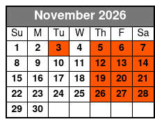 Nashville Roadhouse Live November Schedule