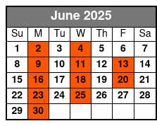 Dean Z The Ultimate Elvis June Schedule