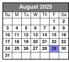 Dean Z The Ultimate Elvis August Schedule