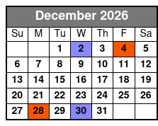 Dean Z The Ultimate Elvis December Schedule