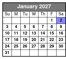 An Old Trail Christmas Chuckwagon Show January Schedule