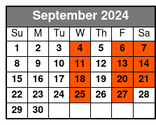 Todd Oliver & Irving The Talking Dog September Schedule